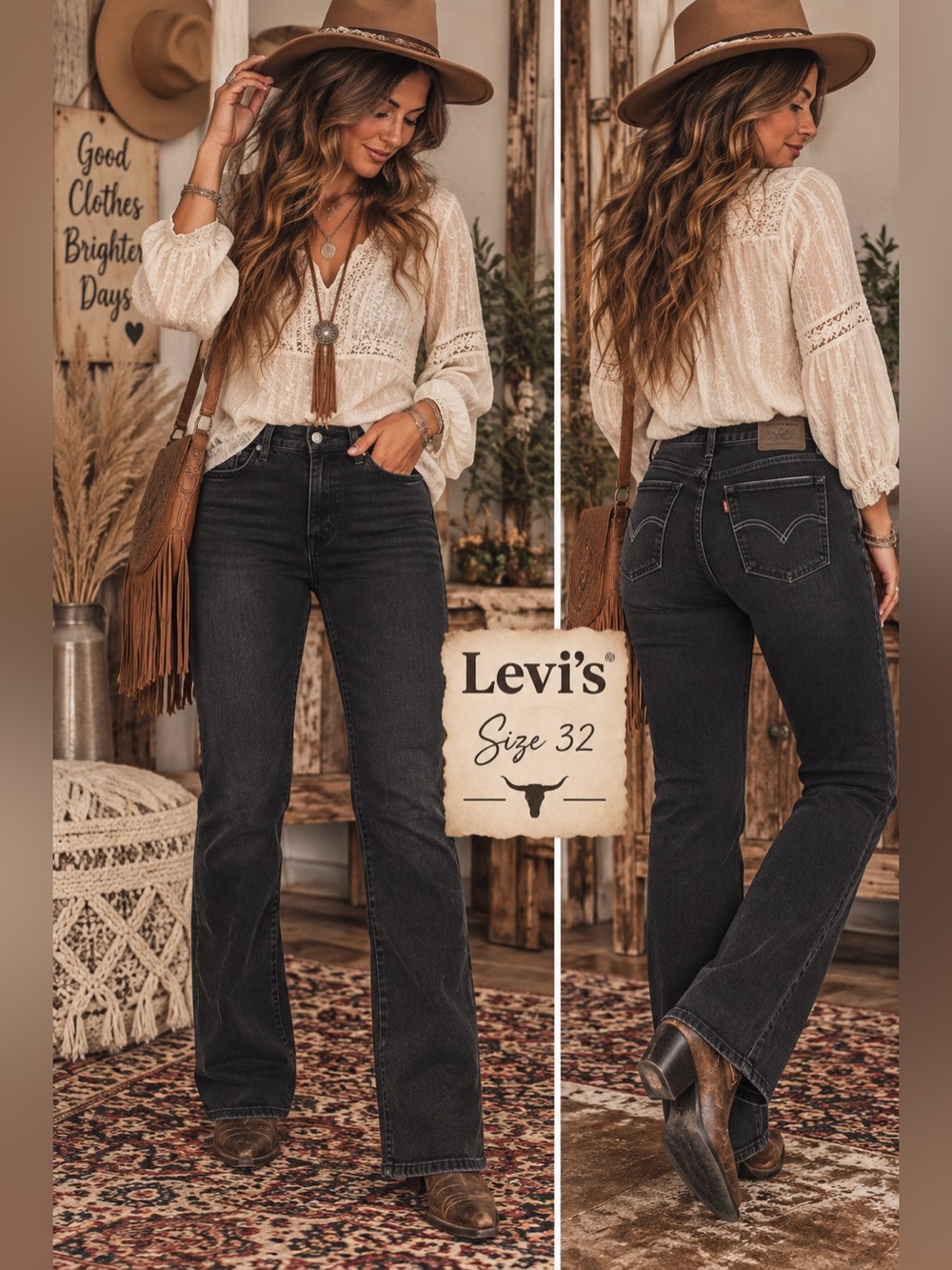 Levi’s 505 Straight Black Jeans